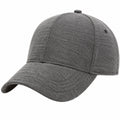 Gorra de béisbol talla única de tejido gris para uso diario