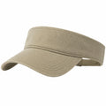 Visera ajustable de algodón beige para uso diario